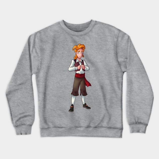 Guybrush from MONKEY ISLAND Crewneck Sweatshirt by IanDimas